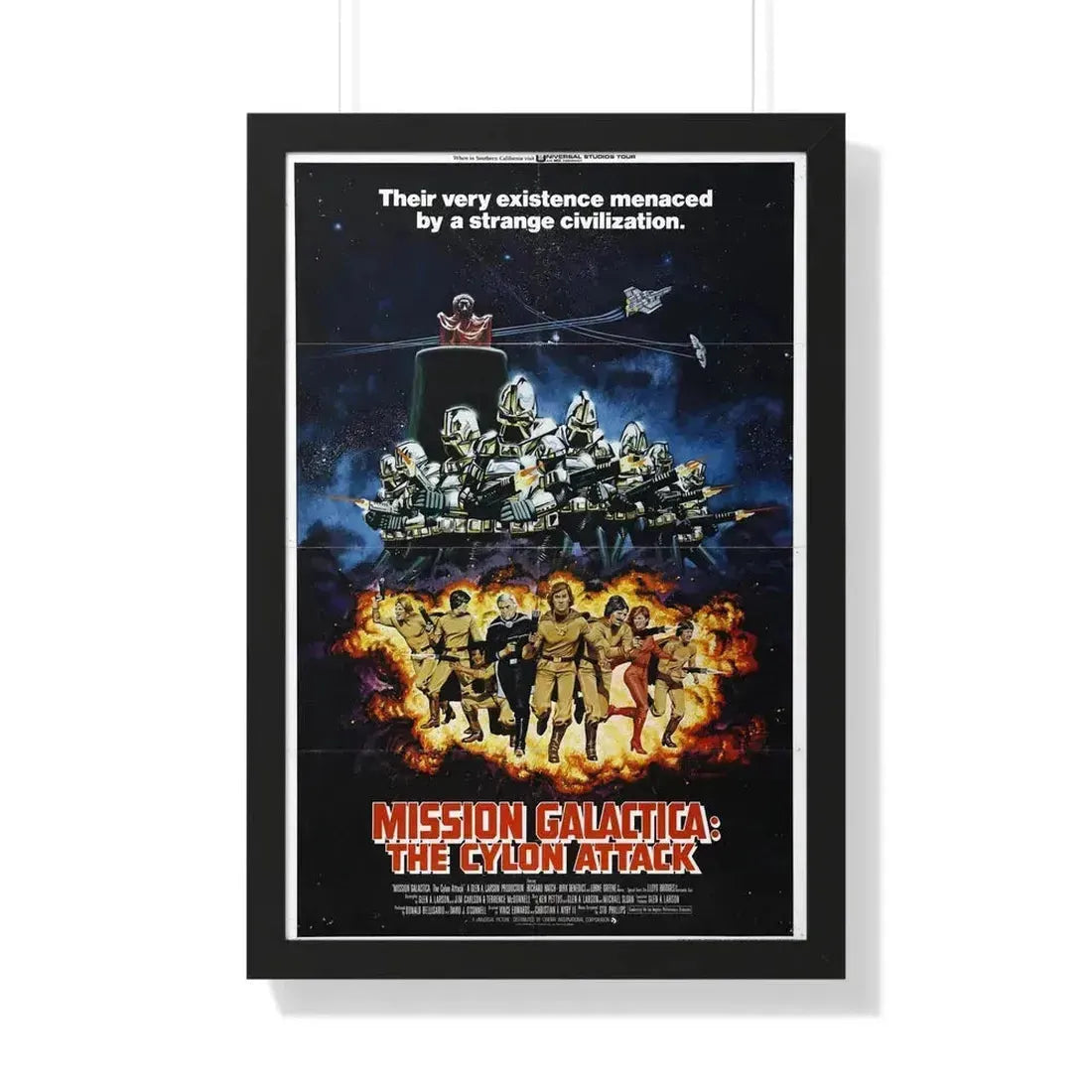 MISSION GALACTICA 1979 - Framed Movie Poster 20" x 30" Black - The Sticker Space