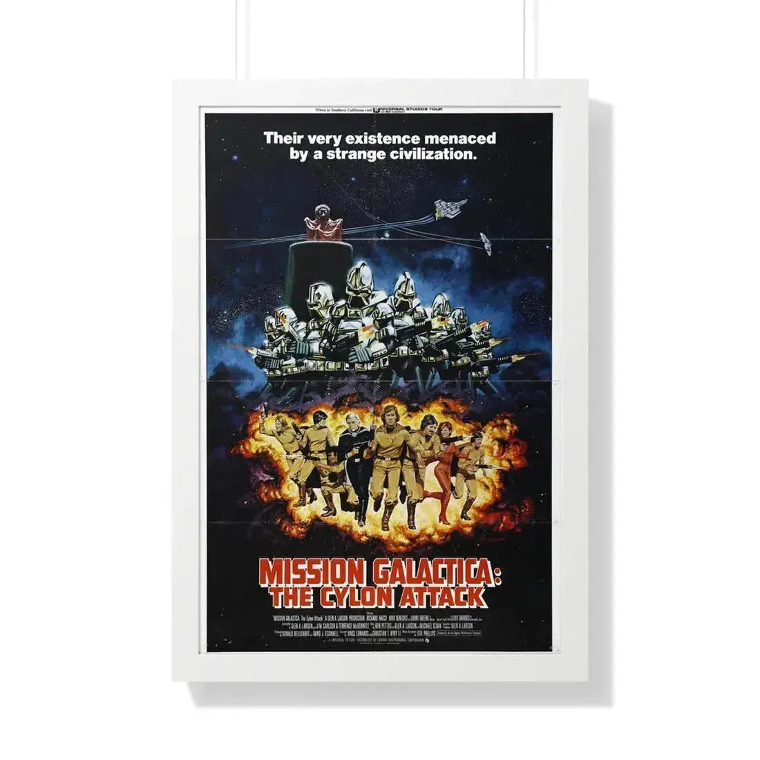 MISSION GALACTICA 1979 - Framed Movie Poster 20" x 30" White - The Sticker Space