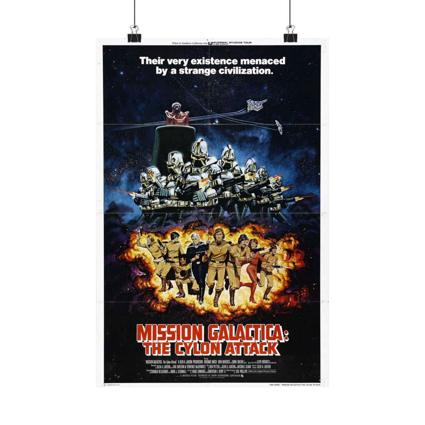 MISSION GALACTICA 1979 - Paper Movie Poster-12″ x 18″-The Sticker Space