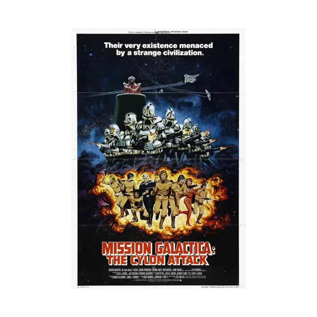 MISSION GALACTICA 1979 - Paper Movie Poster - The Sticker Space