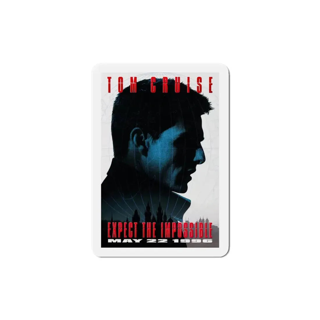 Mission Impossible 1996 Movie Poster Refrigerator Magnet 5 Inch - The Sticker Space