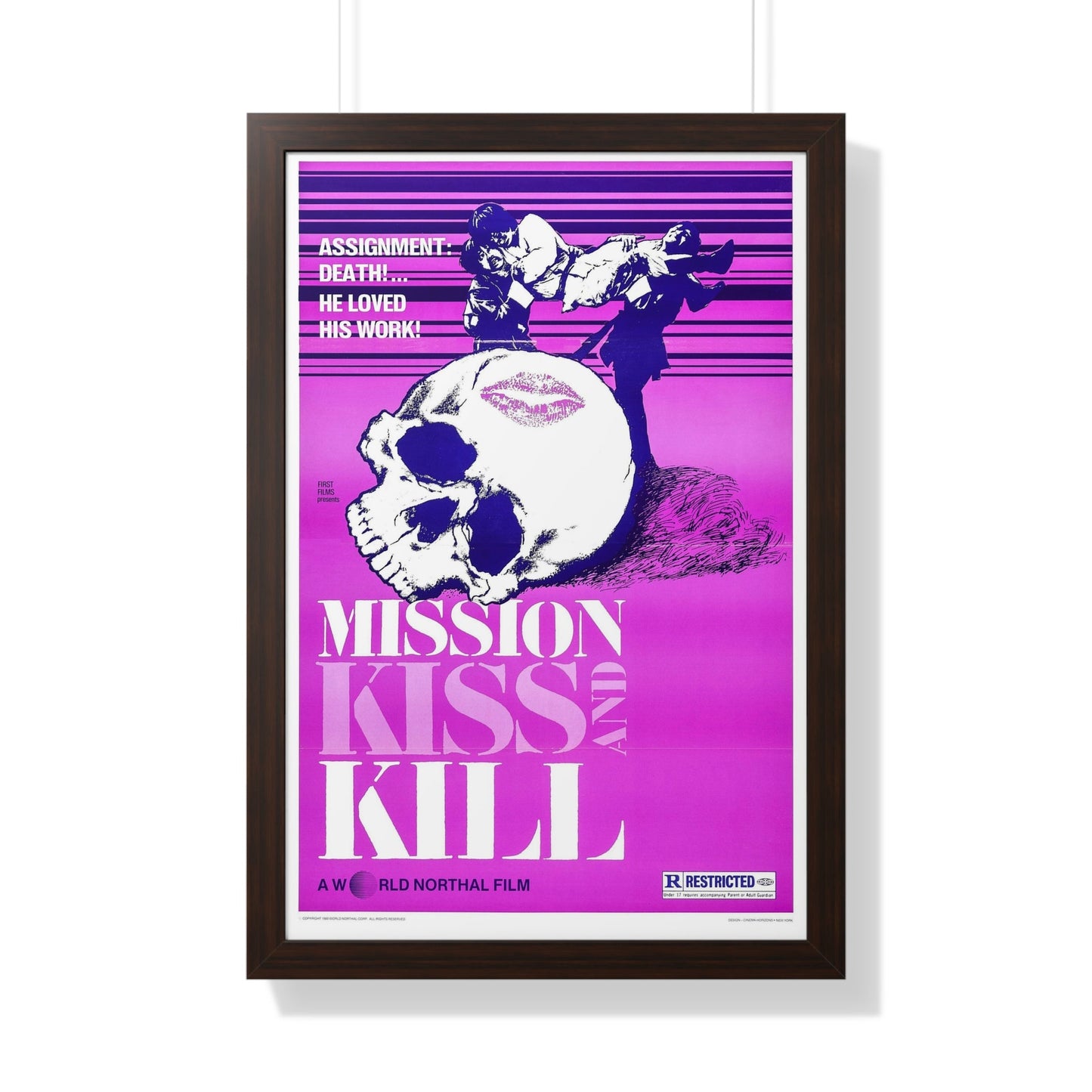 MISSION KISS AND KILL 1979 - Framed Movie Poster-20" x 30"-The Sticker Space