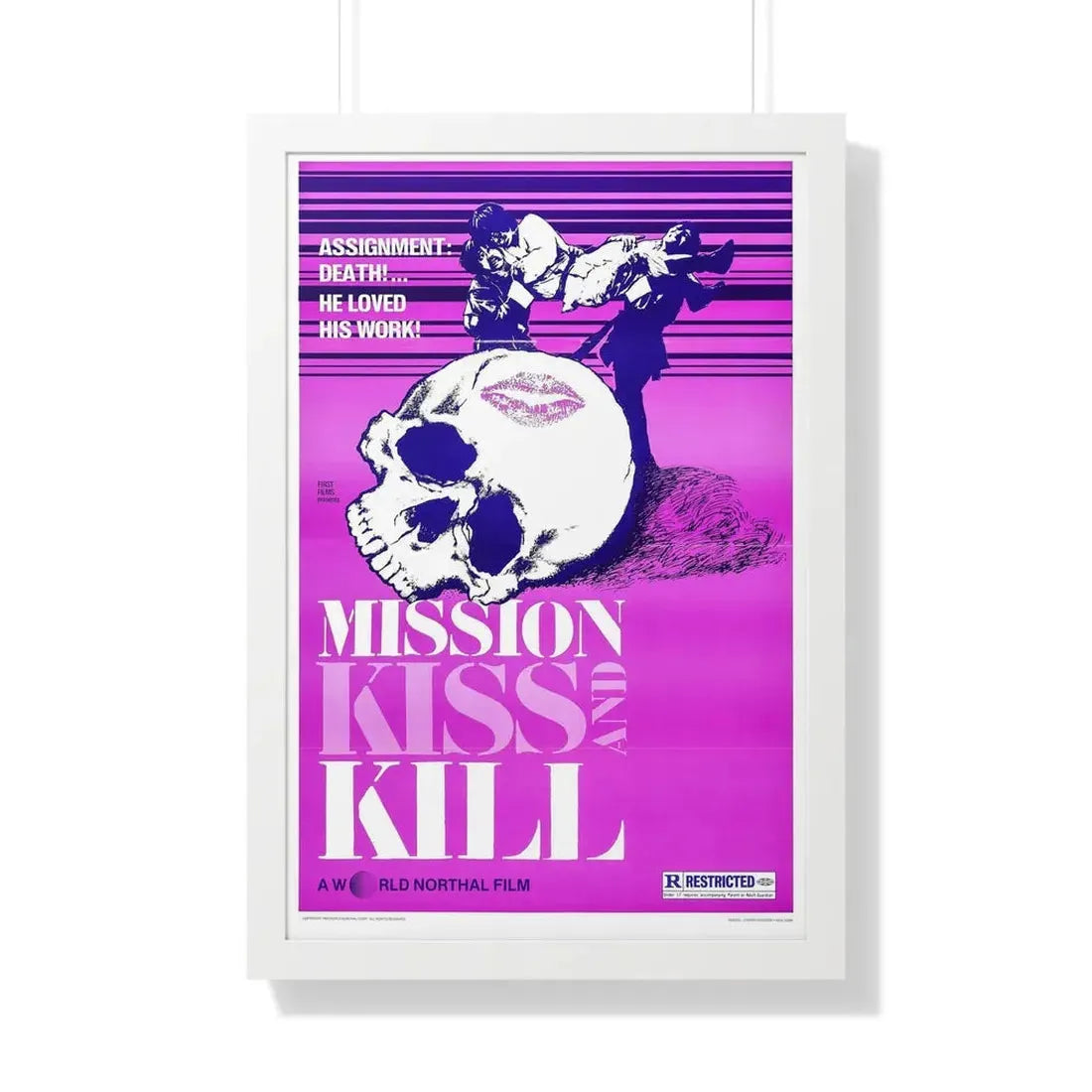 MISSION KISS AND KILL 1979 - Framed Movie Poster - The Sticker Space