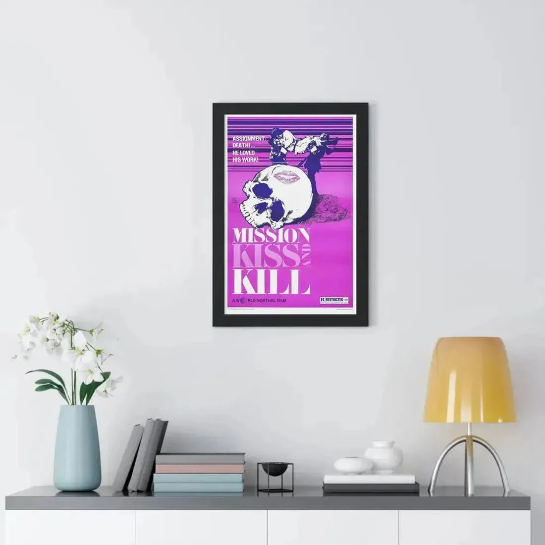 MISSION KISS AND KILL 1979 - Framed Movie Poster - The Sticker Space