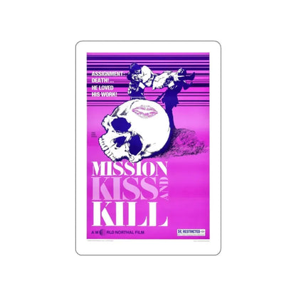 MISSION KISS AND KILL 1979 Movie Poster STICKER Vinyl Die-Cut Decal 2 Inch - The Sticker Space