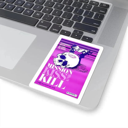 MISSION KISS AND KILL 1979 Movie Poster - STICKER Vinyl Kiss-Cut Decal - The Sticker Space