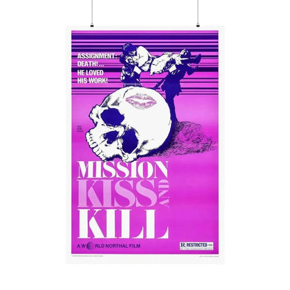 MISSION KISS AND KILL 1979 - Paper Movie Poster 36" x 54" Matte - The Sticker Space