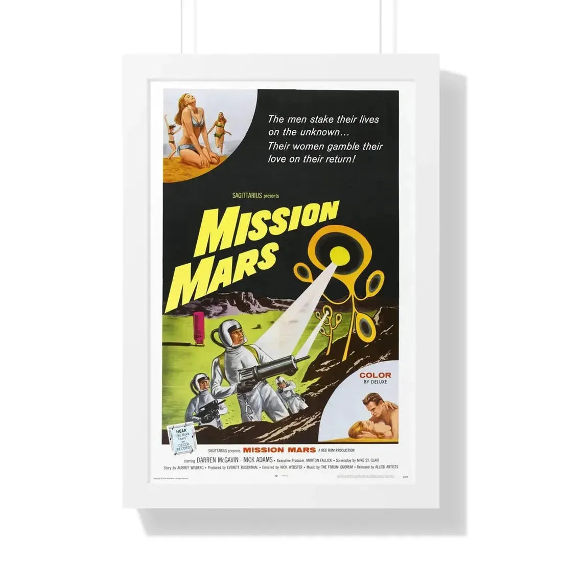 MISSION MARS 1968 - Framed Movie Poster - The Sticker Space