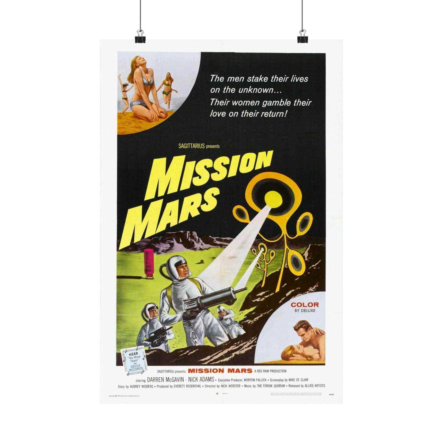 MISSION MARS 1968 - Paper Movie Poster-16″ x 24″-The Sticker Space