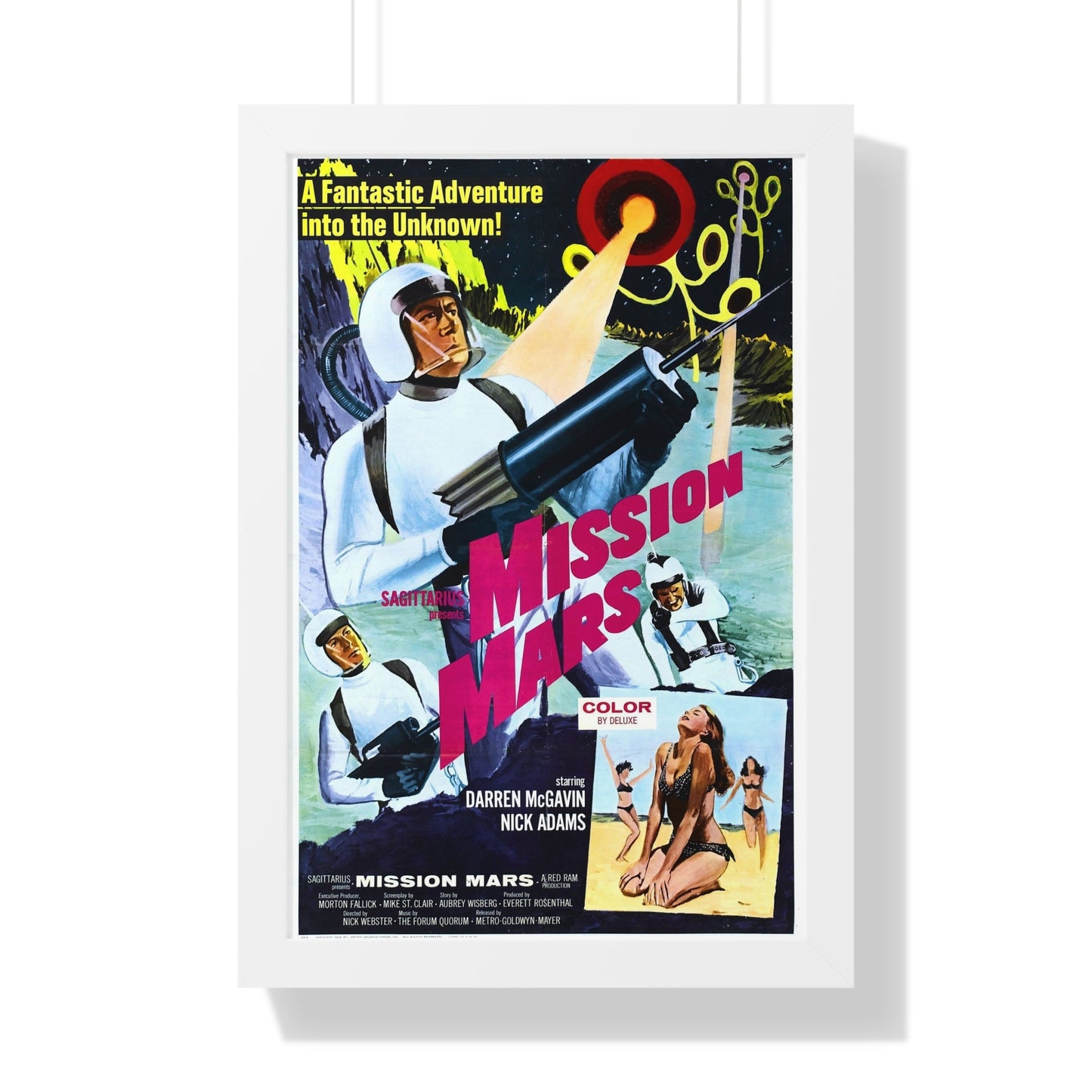 MISSION MARS (2) 1968 - Framed Movie Poster-16″ x 24″-The Sticker Space