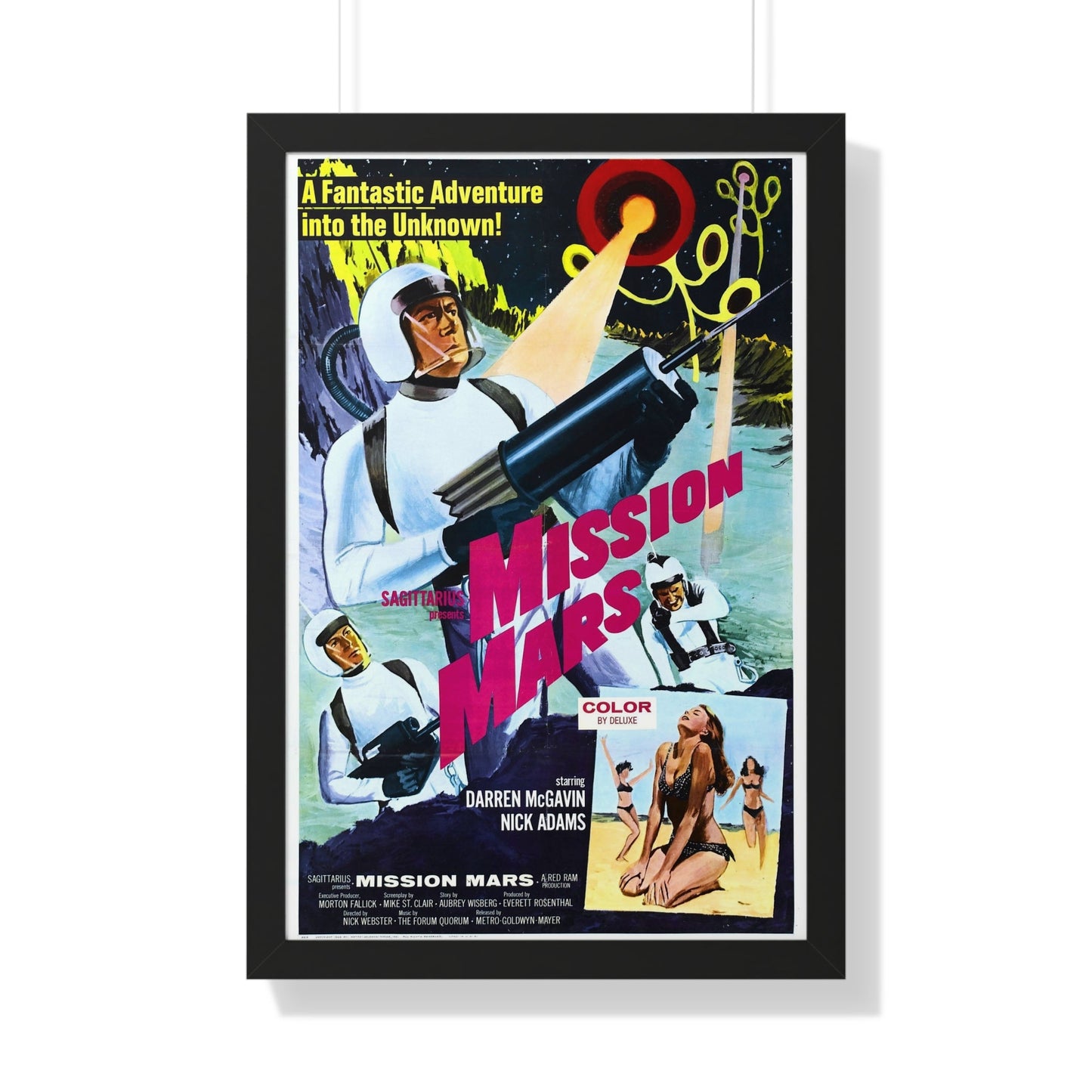 MISSION MARS (2) 1968 - Framed Movie Poster-20" x 30"-The Sticker Space