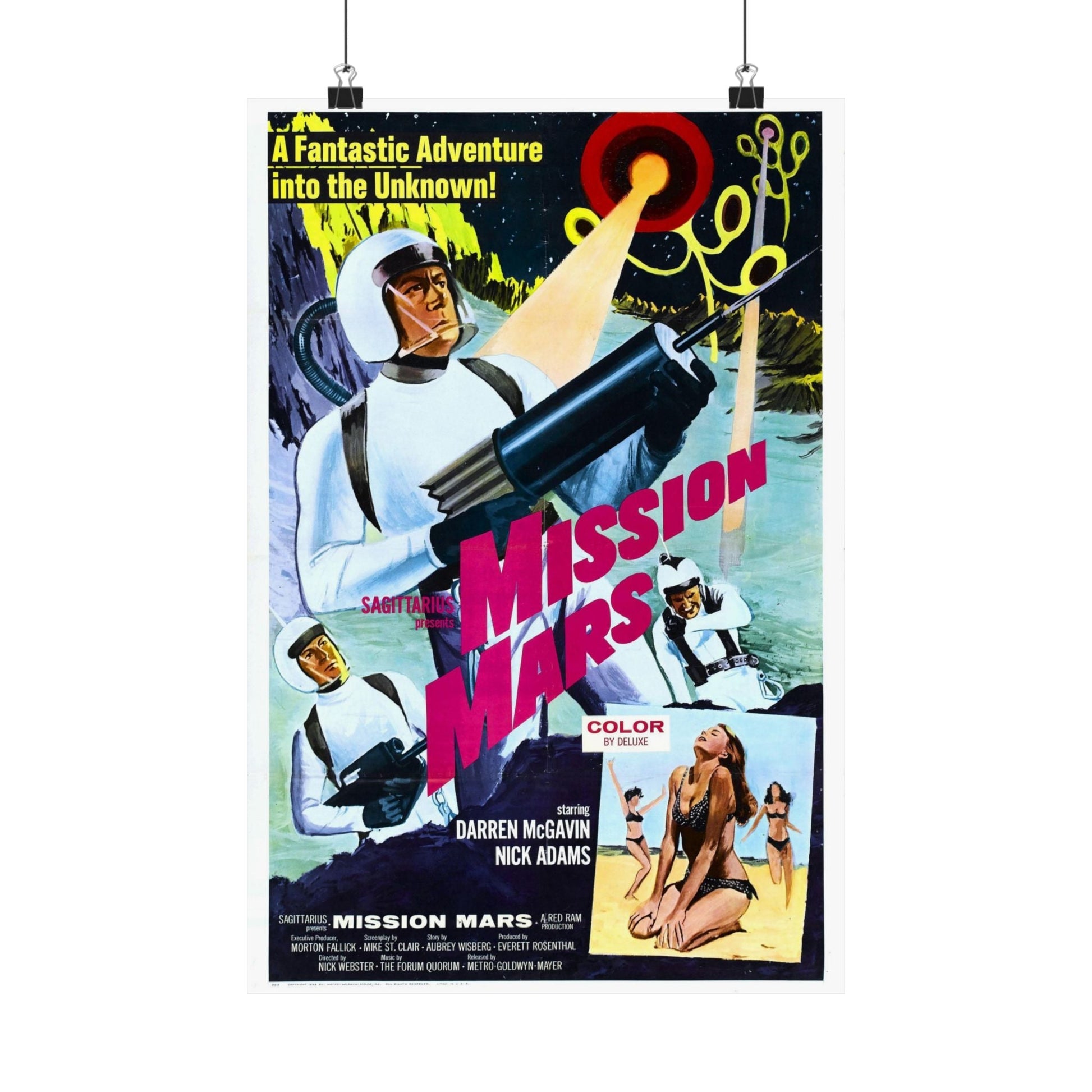 MISSION MARS (2) 1968 - Paper Movie Poster-12″ x 18″-The Sticker Space