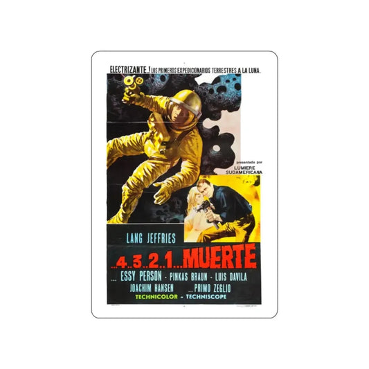 MISSION STARDUST 1967 Movie Poster STICKER Vinyl Die-Cut Decal 2 Inch - The Sticker Space