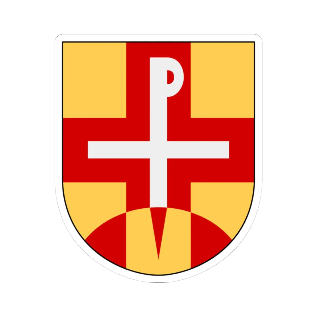 Missionprovinsen vapen (Sweden) (Coat of Arms) STICKER Vinyl Kiss-Cut Decal 3 Inch White - The Sticker Space