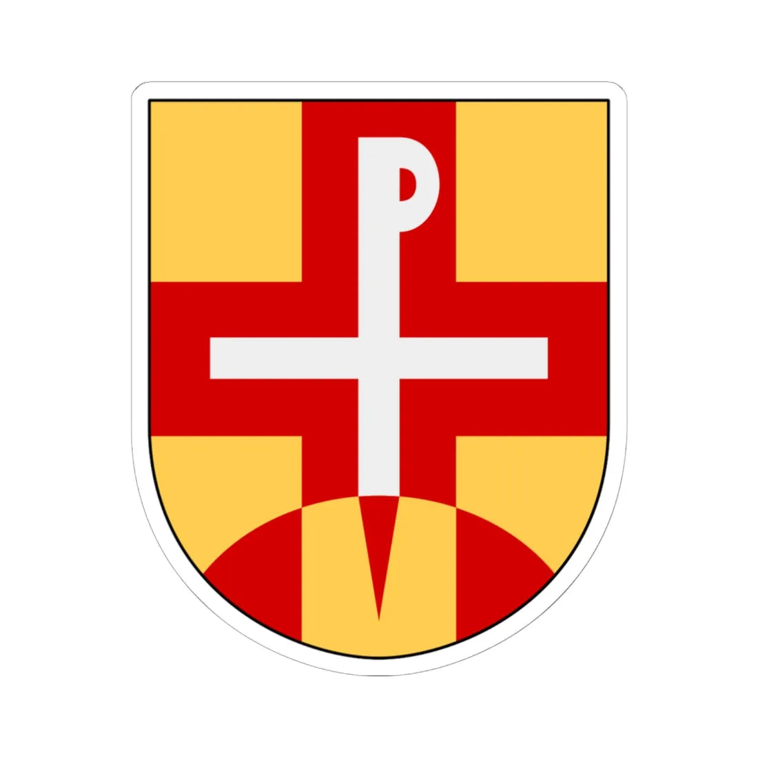 Missionprovinsen vapen (Sweden) (Coat of Arms) STICKER Vinyl Kiss-Cut Decal 6 Inch White - The Sticker Space