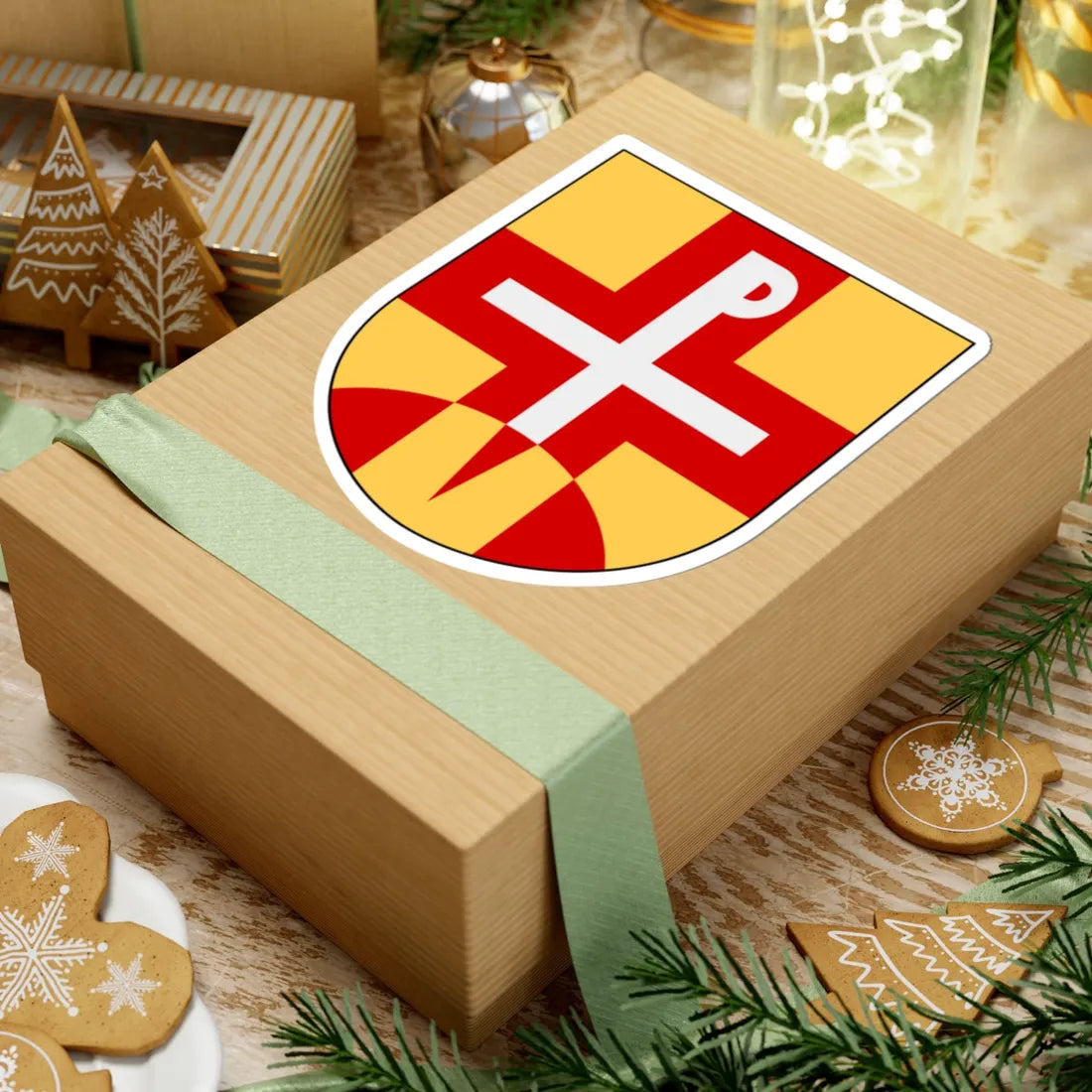 Missionprovinsen vapen (Sweden) (Coat of Arms) STICKER Vinyl Kiss-Cut Decal - The Sticker Space