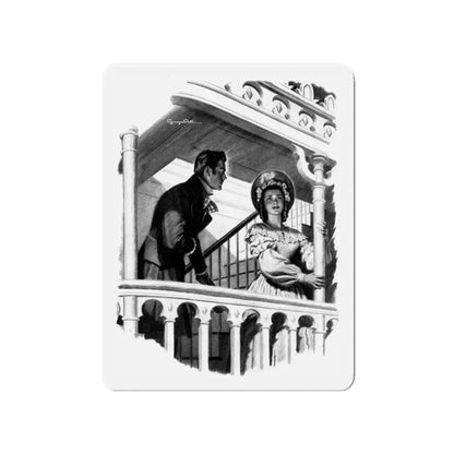 Mississipi Belle, Liberty magazine, December 13, 1941 (Magazine Illustration) Refrigerator Magnet 4 Inch - The Sticker Space