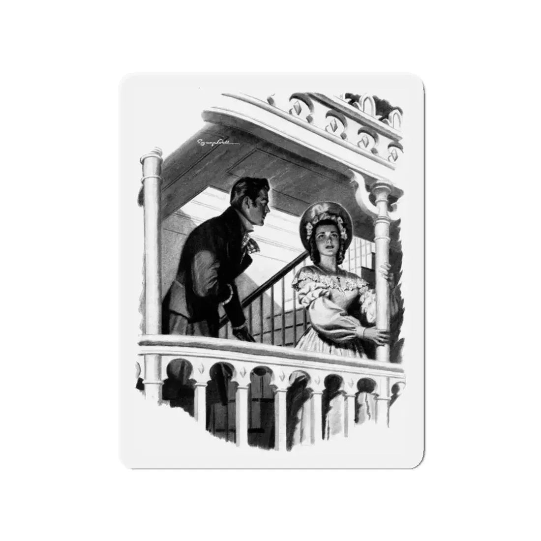 Mississipi Belle, Liberty magazine, December 13, 1941 (Magazine Illustration) Refrigerator Magnet - The Sticker Space