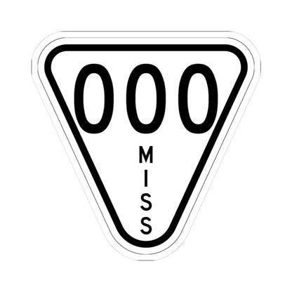 Mississippi 000 1948 (Mississippi) (Road Sign) STICKER Vinyl Kiss-Cut Decal 3 Inch White - The Sticker Space