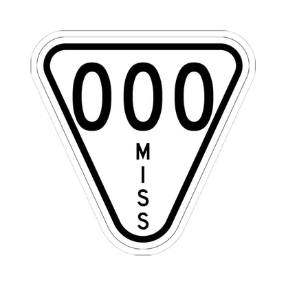 Mississippi 000 1948 (Mississippi) (Road Sign) STICKER Vinyl Kiss-Cut Decal 4 Inch White - The Sticker Space