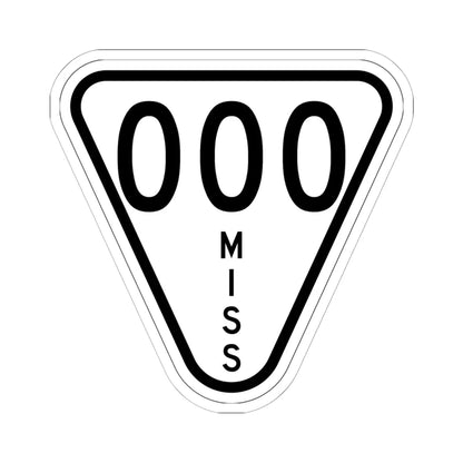 Mississippi 000 1948 (Mississippi) (Road Sign) STICKER Vinyl Kiss-Cut Decal 6 Inch White - The Sticker Space