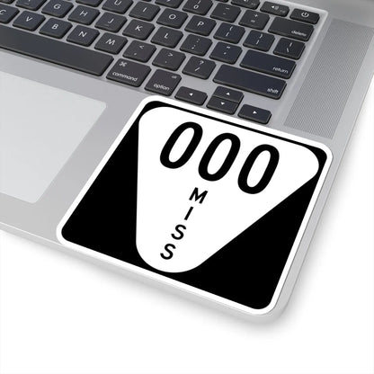 Mississippi 000 template (Mississippi) (Road Sign) STICKER Vinyl Kiss-Cut Decal - The Sticker Space