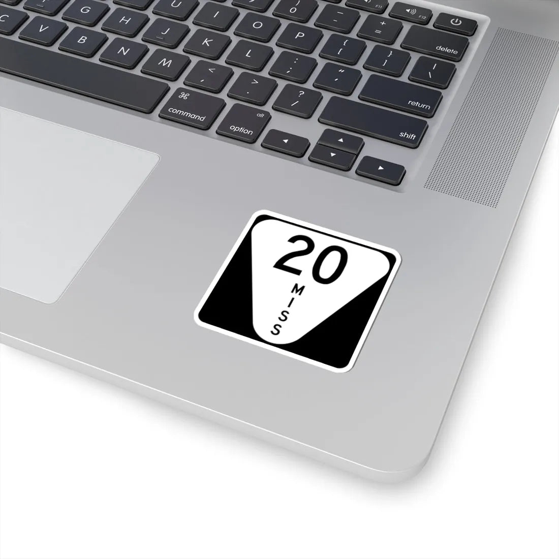 Mississippi 20 (Mississippi) (Road Sign) STICKER Vinyl Kiss-Cut Decal - The Sticker Space