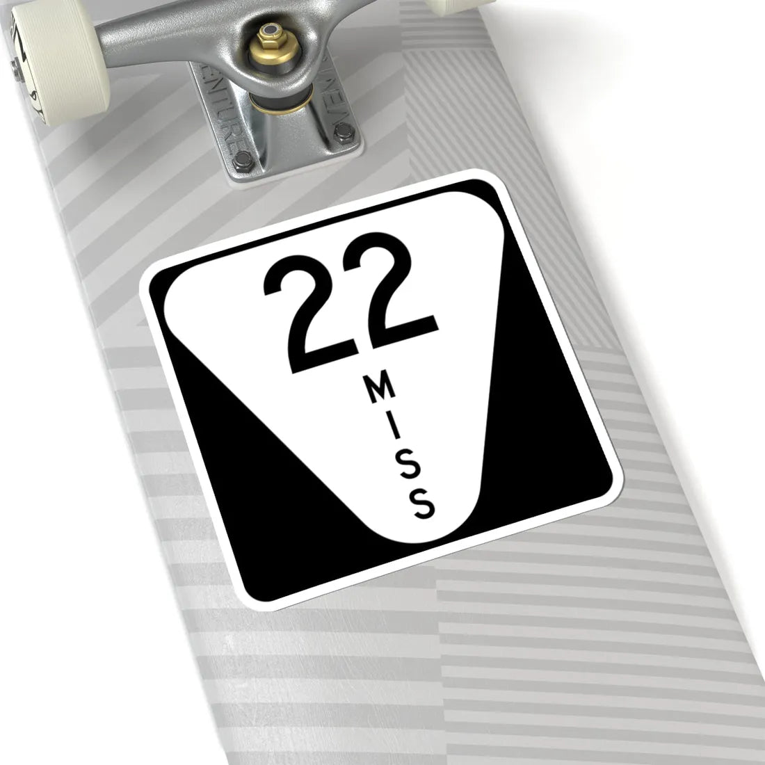 Mississippi 22 (Mississippi) (Road Sign) STICKER Vinyl Kiss-Cut Decal - The Sticker Space