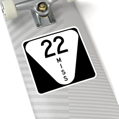 Mississippi 22 (Mississippi) (Road Sign) STICKER Vinyl Kiss-Cut Decal - The Sticker Space