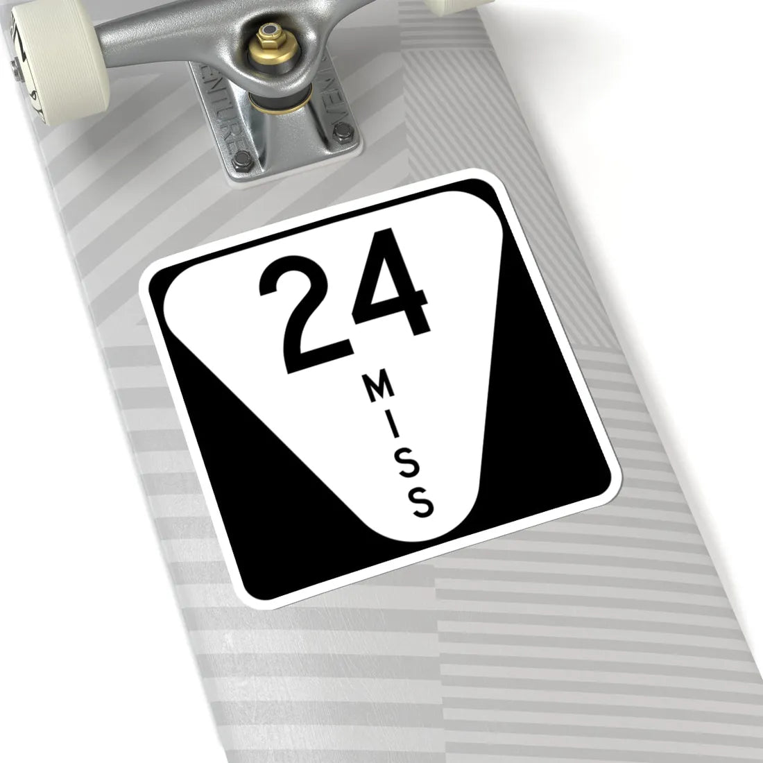 Mississippi 24 (Mississippi) (Road Sign) STICKER Vinyl Kiss-Cut Decal - The Sticker Space