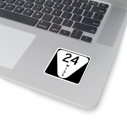 Mississippi 24 (Mississippi) (Road Sign) STICKER Vinyl Kiss-Cut Decal - The Sticker Space