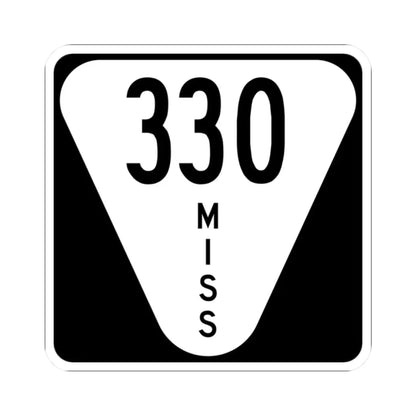 Mississippi 330 (Mississippi) (Road Sign) STICKER Vinyl Kiss-Cut Decal 2 Inch White - The Sticker Space