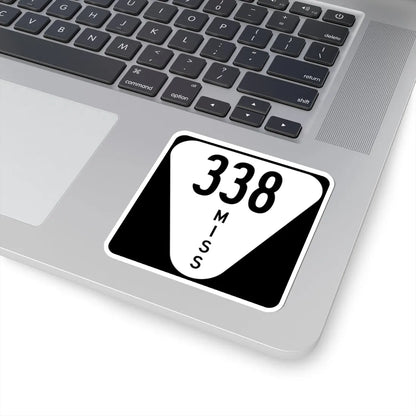 Mississippi 338 (Mississippi) (Road Sign) STICKER Vinyl Kiss-Cut Decal - The Sticker Space