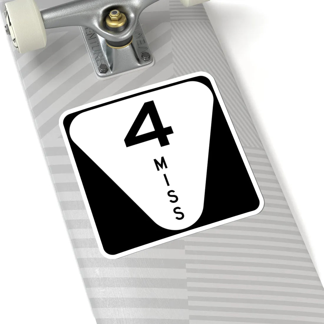 Mississippi 4 (Mississippi) (Road Sign) STICKER Vinyl Kiss-Cut Decal - The Sticker Space