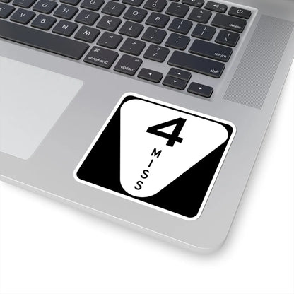 Mississippi 4 (Mississippi) (Road Sign) STICKER Vinyl Kiss-Cut Decal - The Sticker Space