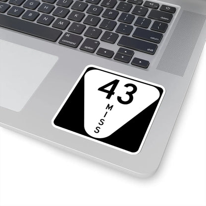 Mississippi 43 (Mississippi) (Road Sign) STICKER Vinyl Kiss-Cut Decal - The Sticker Space