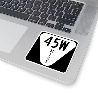 Mississippi 45W (Mississippi) (Road Sign) STICKER Vinyl Kiss-Cut Decal - The Sticker Space