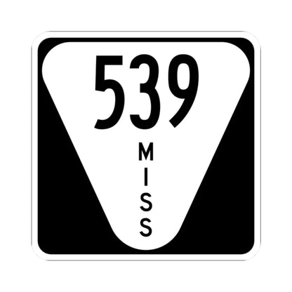 Mississippi 539 (Mississippi) (Road Sign) STICKER Vinyl Kiss-Cut Decal 2 Inch White - The Sticker Space