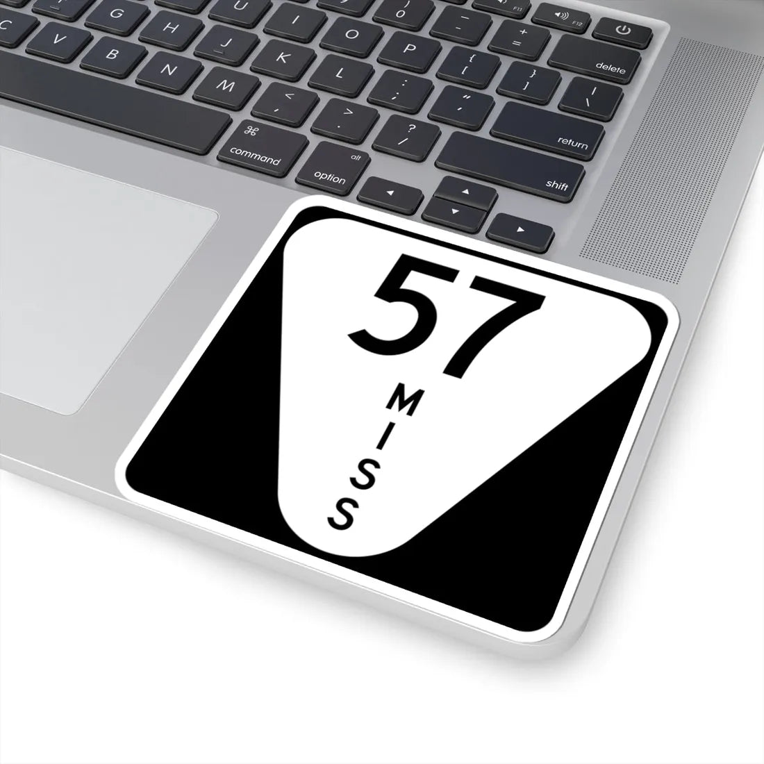 Mississippi 57 (Mississippi) (Road Sign) STICKER Vinyl Kiss-Cut Decal - The Sticker Space