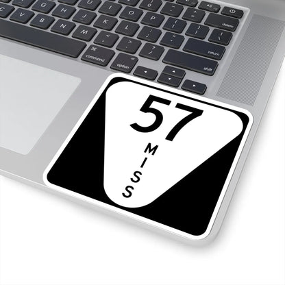 Mississippi 57 (Mississippi) (Road Sign) STICKER Vinyl Kiss-Cut Decal - The Sticker Space