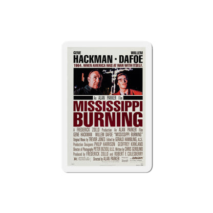 Mississippi Burning 1988 Movie Poster Die-Cut Magnet-3" x 3"-The Sticker Space