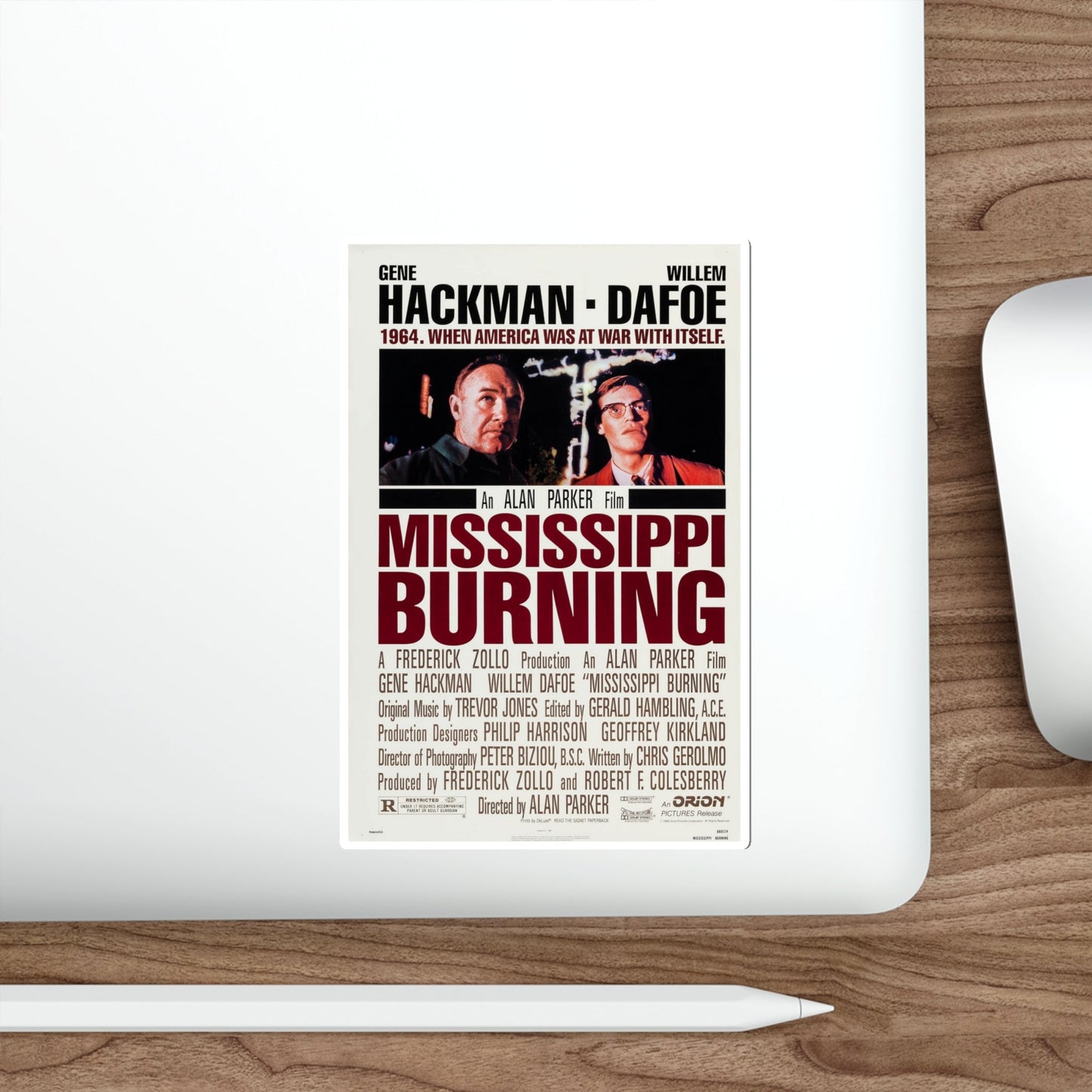 Mississippi Burning 1988 Movie Poster STICKER Vinyl Die-Cut Decal-The Sticker Space