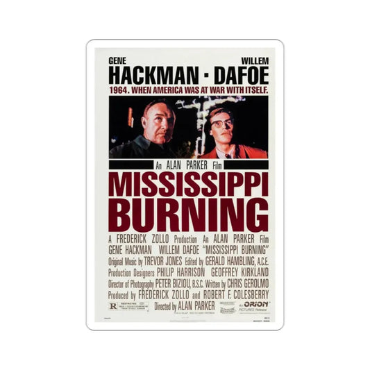 Mississippi Burning 1988 Movie Poster STICKER Vinyl Die-Cut Decal 2 Inch - The Sticker Space