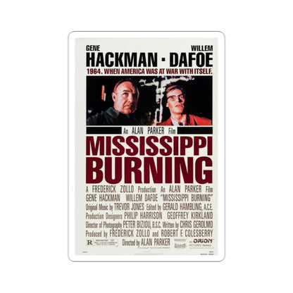 Mississippi Burning 1988 Movie Poster STICKER Vinyl Die-Cut Decal - The Sticker Space