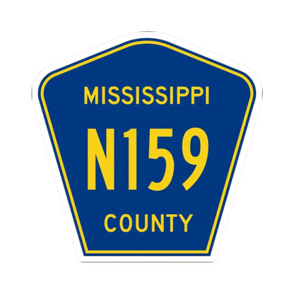Mississippi County Route N159 AR (Arkansas) (Road Sign) STICKER Vinyl Kiss-Cut Decal 2 Inch White - The Sticker Space