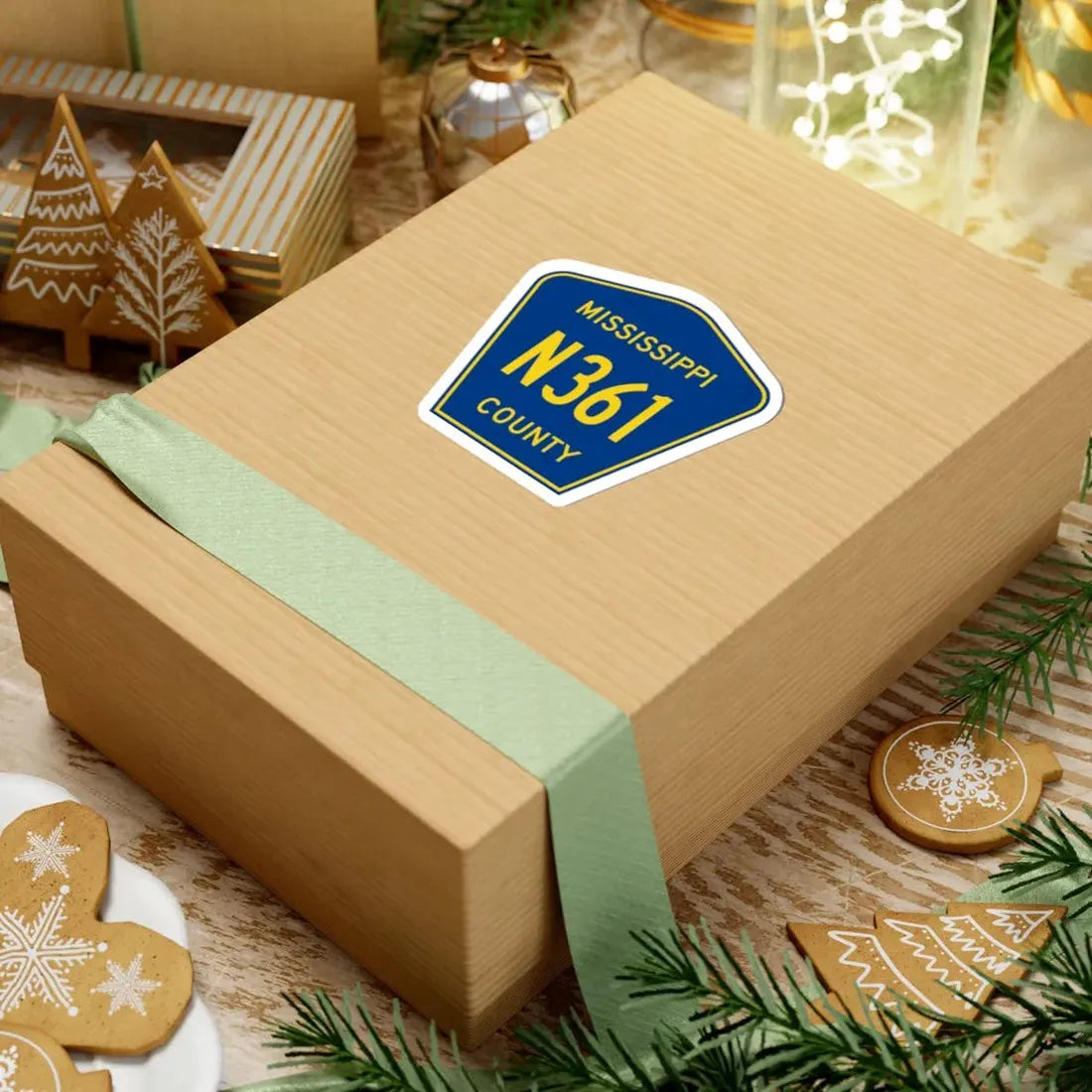 Mississippi County Route N361 AR (Arkansas) (Road Sign) STICKER Vinyl Kiss-Cut Decal - The Sticker Space