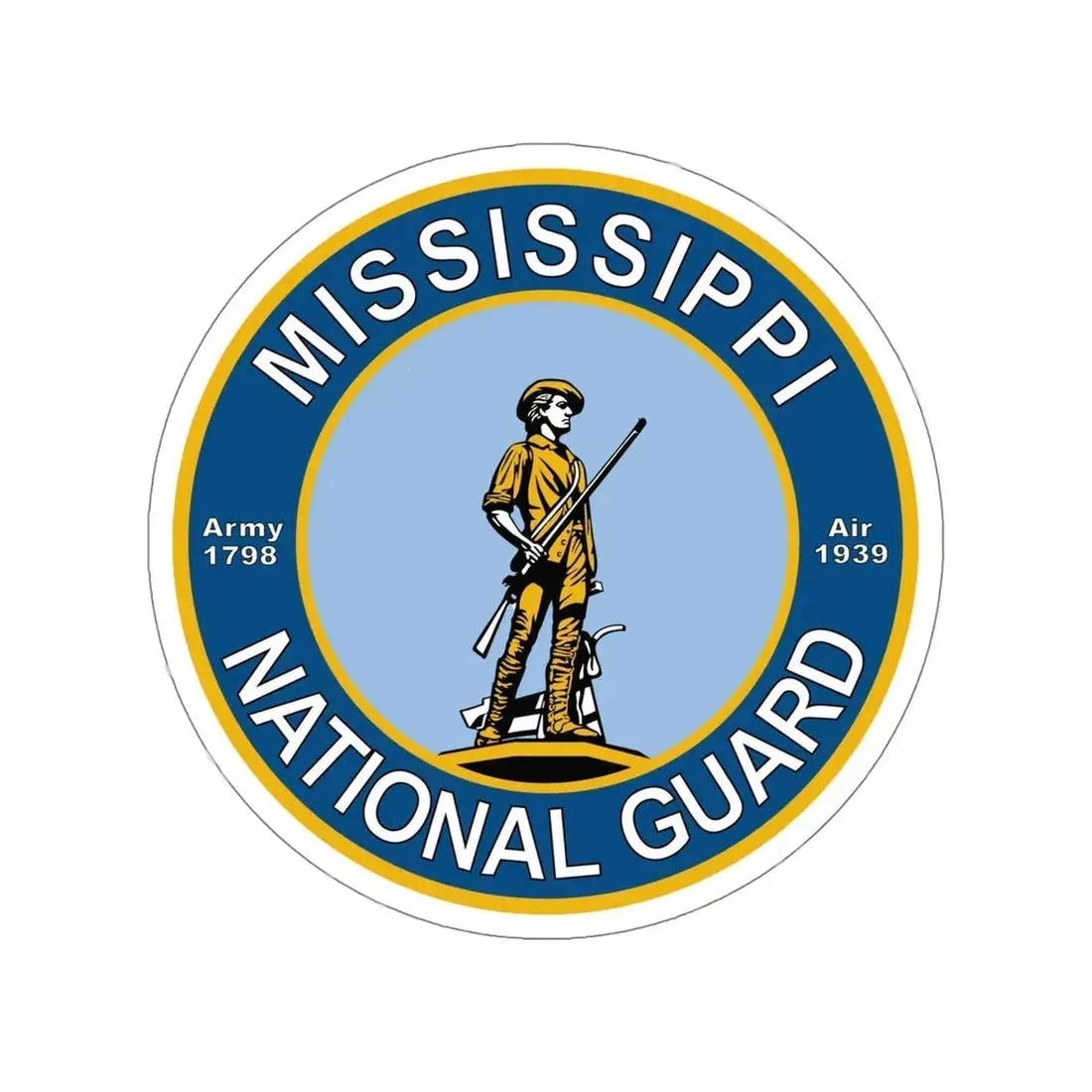 Mississippi National Guard STICKER Vinyl Die-Cut Decal 6 Inch - The Sticker Space