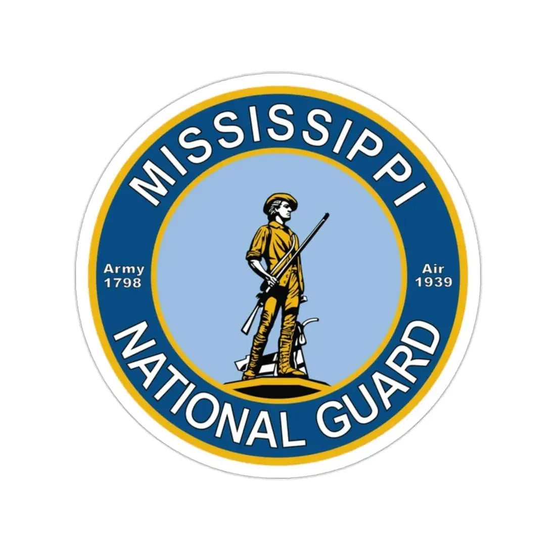 Mississippi National Guard STICKER Vinyl Die-Cut Decal - The Sticker Space