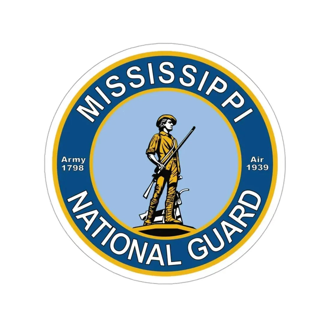 Mississippi National Guard STICKER Vinyl Die-Cut Decal - The Sticker Space