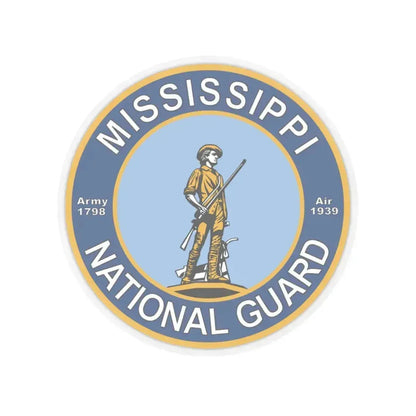 Mississippi National Guard - STICKER Vinyl Kiss-Cut Decal 3 Inch Transparent - The Sticker Space